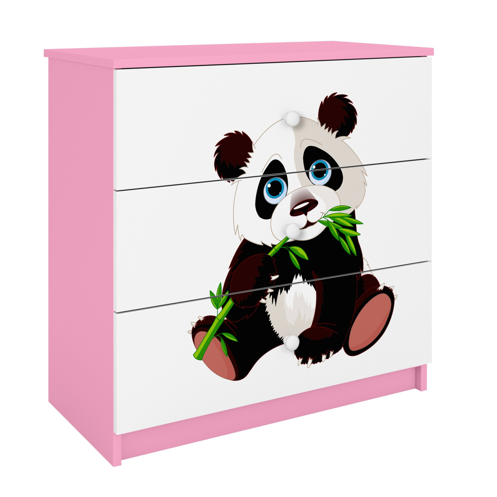 Komoda babydreams różowa panda 2