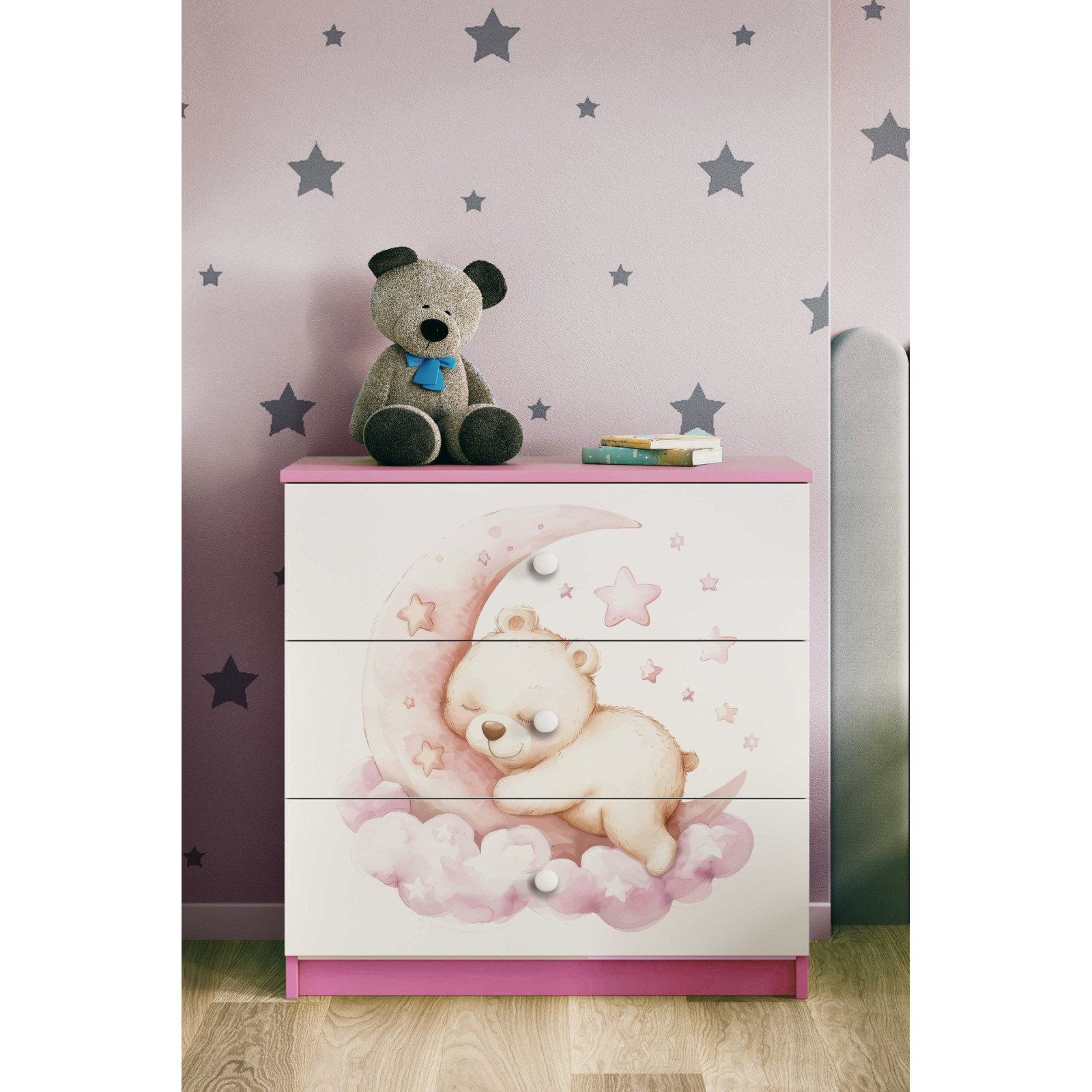 Komoda babydreams różowa Sen