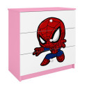 Komoda babydreams różowa Spiderman