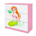 Komoda babydreams różowa Syrenka