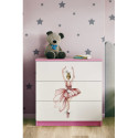 Komoda babydreams różowa Tancerka