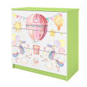 Komoda babydreams zielona Balonik