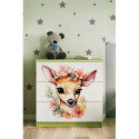 Komoda babydreams zielona Bambi