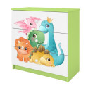 Komoda babydreams zielona Dinusie