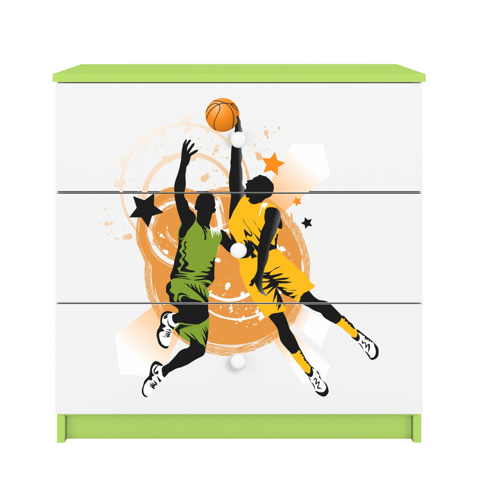 Komoda babydreams zielona Koszykówka