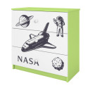 Komoda babydreams zielona Nasa
