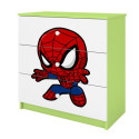 Komoda babydreams zielona Spiderman