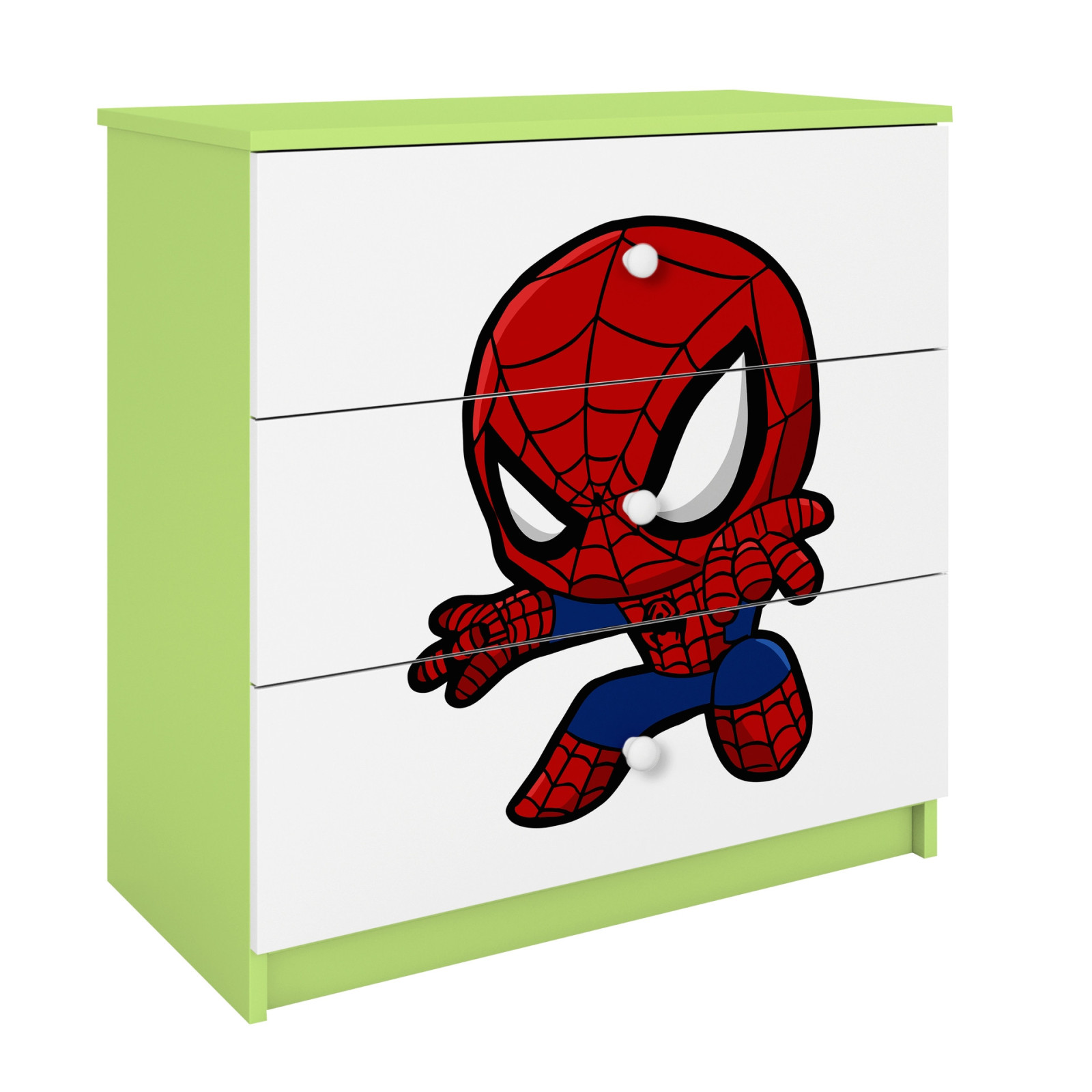 Komoda babydreams zielona Spiderman