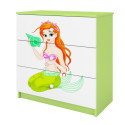 Komoda babydreams zielona Syrenka