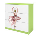Komoda babydreams zielona Tancerka