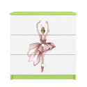 Komoda babydreams zielona Tancerka