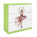 Komoda babydreams zielona Tancerka