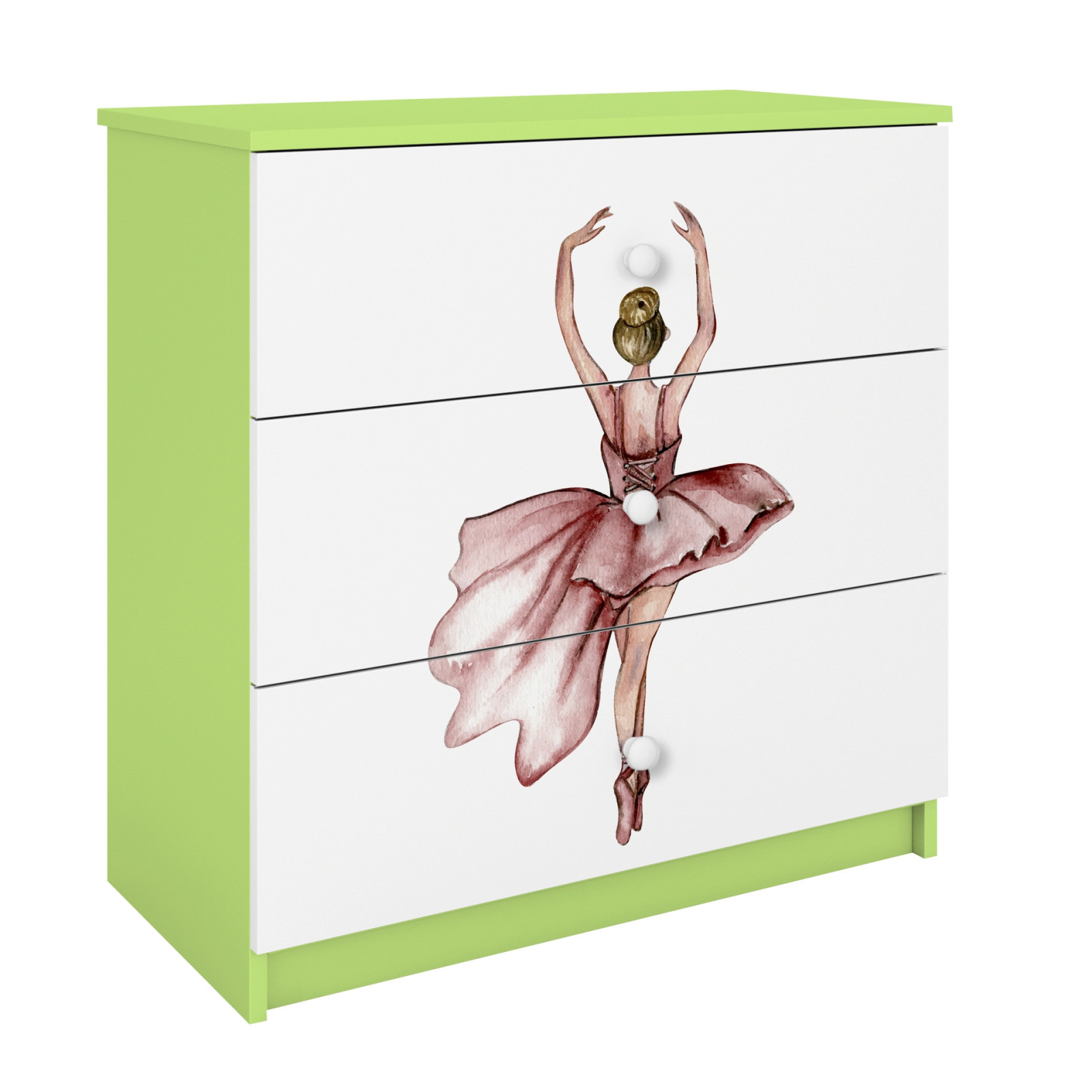 Komoda babydreams zielona Tancerka