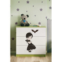 Komoda babydreams zielona Wednesday