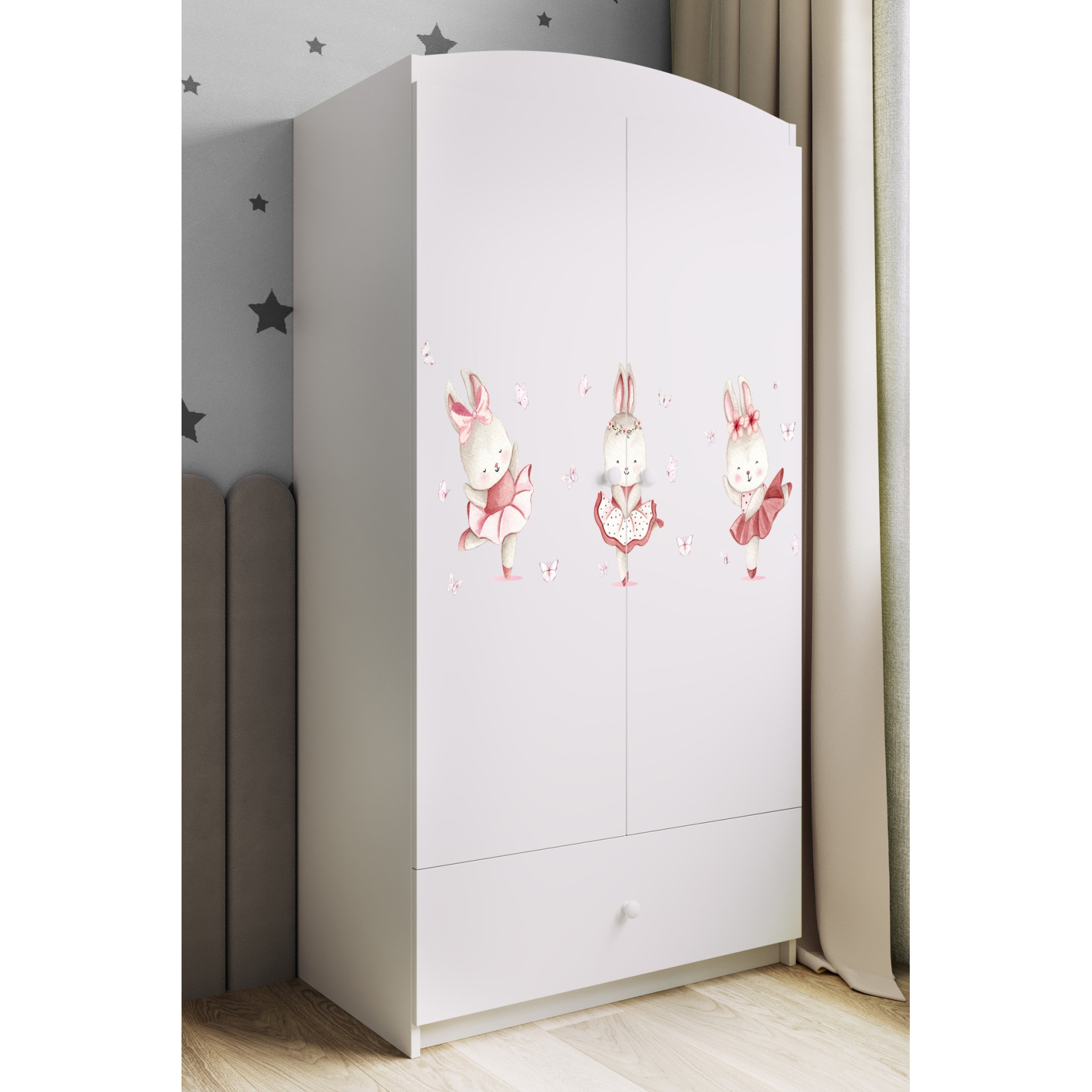 Szafa babydreams Króliczki z motylkami