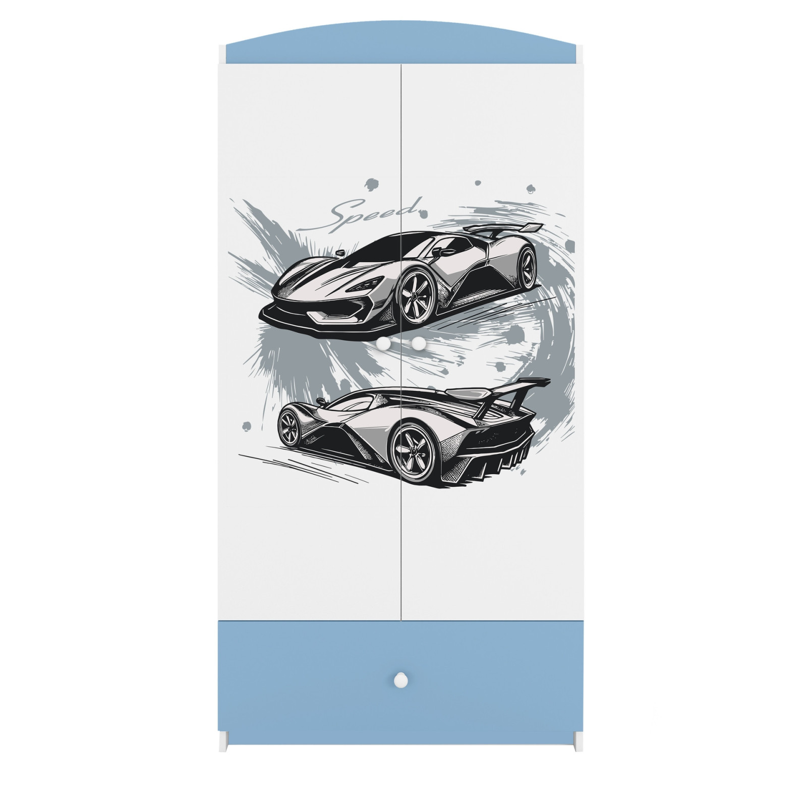 Szafa babydreams niebieska Auto sportowe