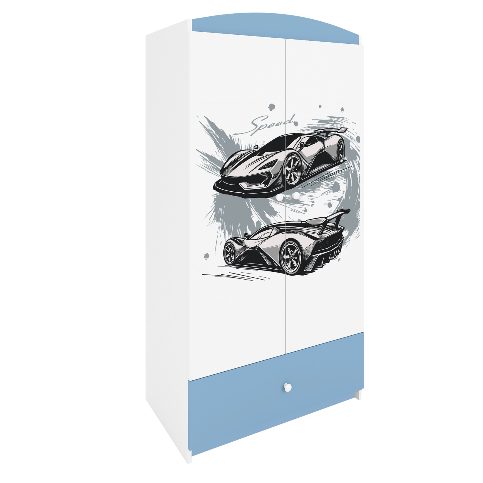 Szafa babydreams niebieska Auto sportowe