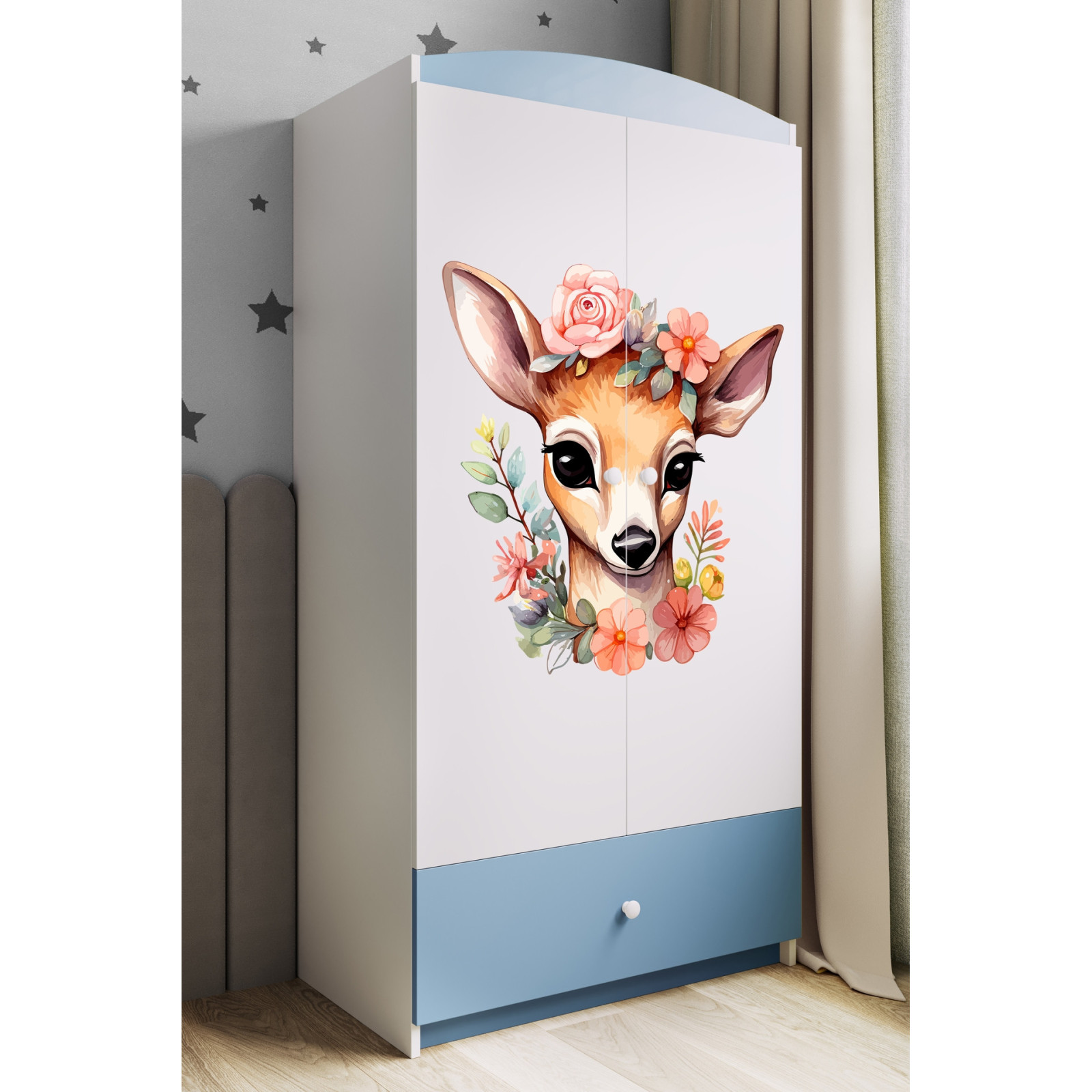 Szafa babydreams niebieska Bambi