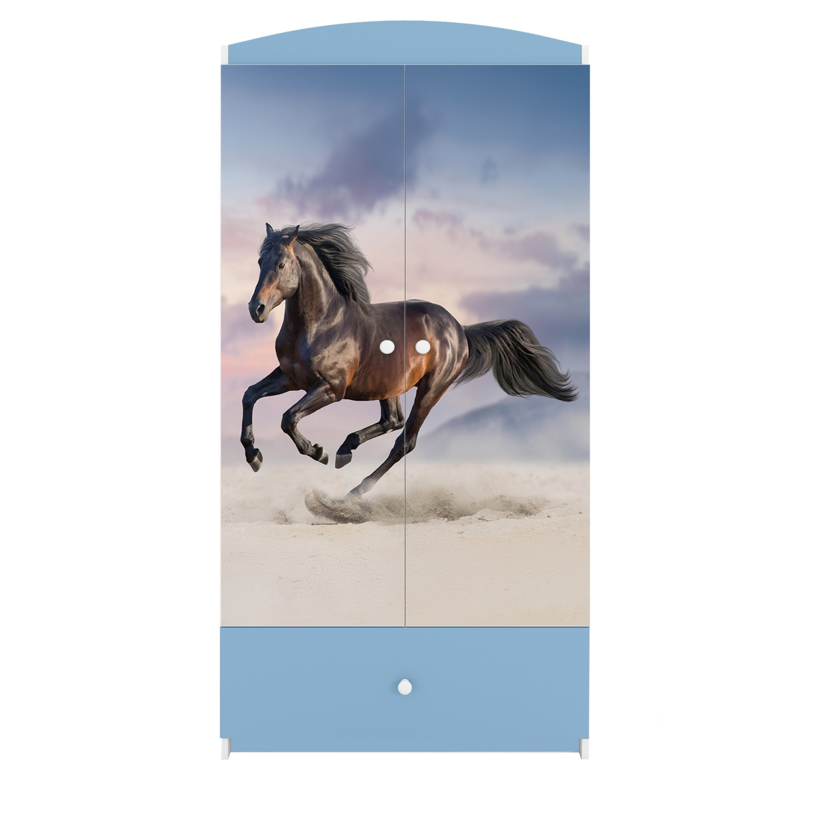 Szafa babydreams niebieska Koń w galopie