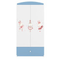Szafa babydreams niebieska Króliczki z motylkami