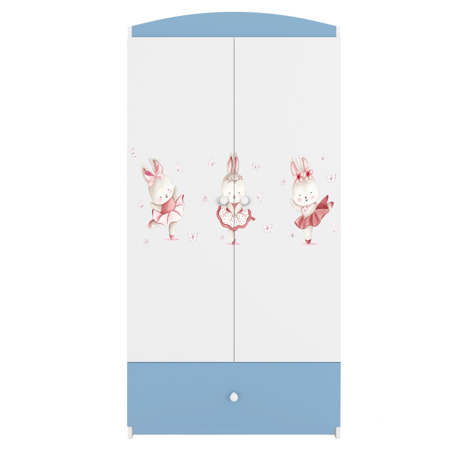 Szafa babydreams niebieska Króliczki z motylkami