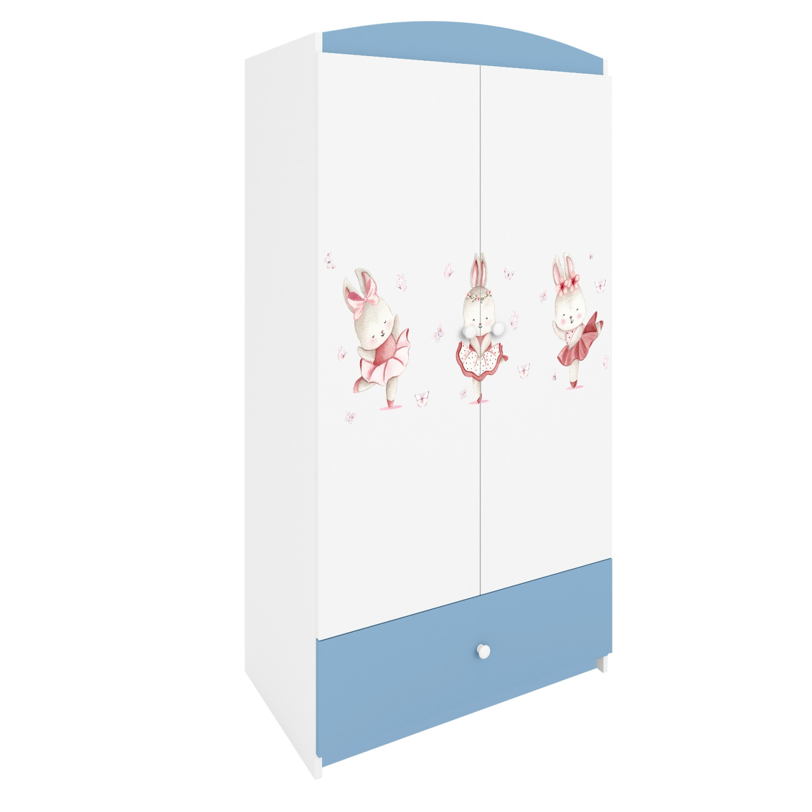 Szafa babydreams niebieska Króliczki z motylkami