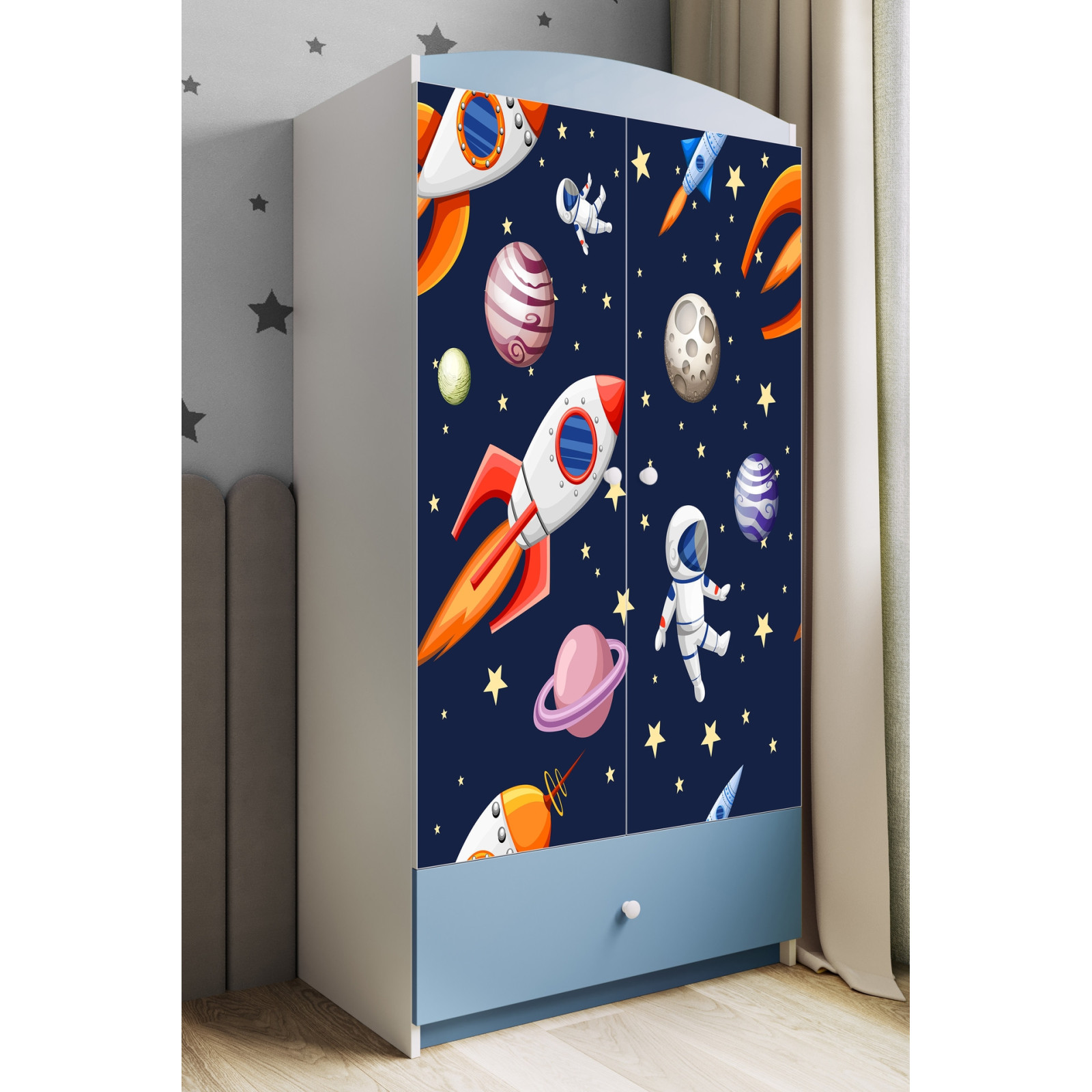 Szafa babydreams niebieska Kosmos