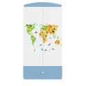 Szafa babydreams niebieska Mapa