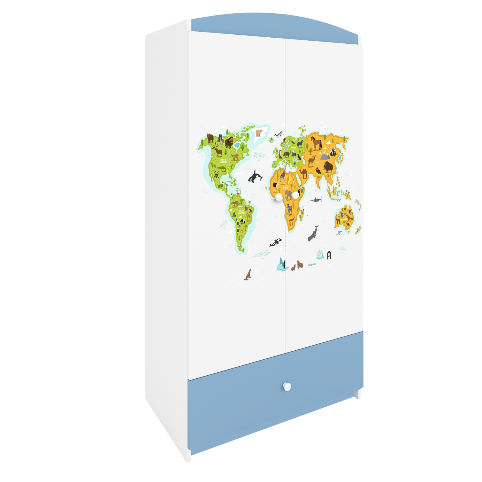 Szafa babydreams niebieska Mapa