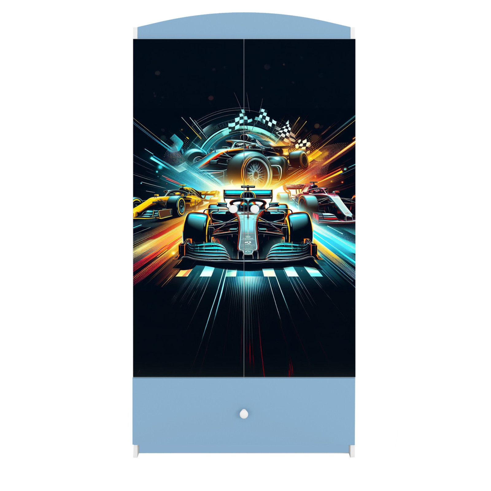 Szafa babydreams niebieska Wyścig