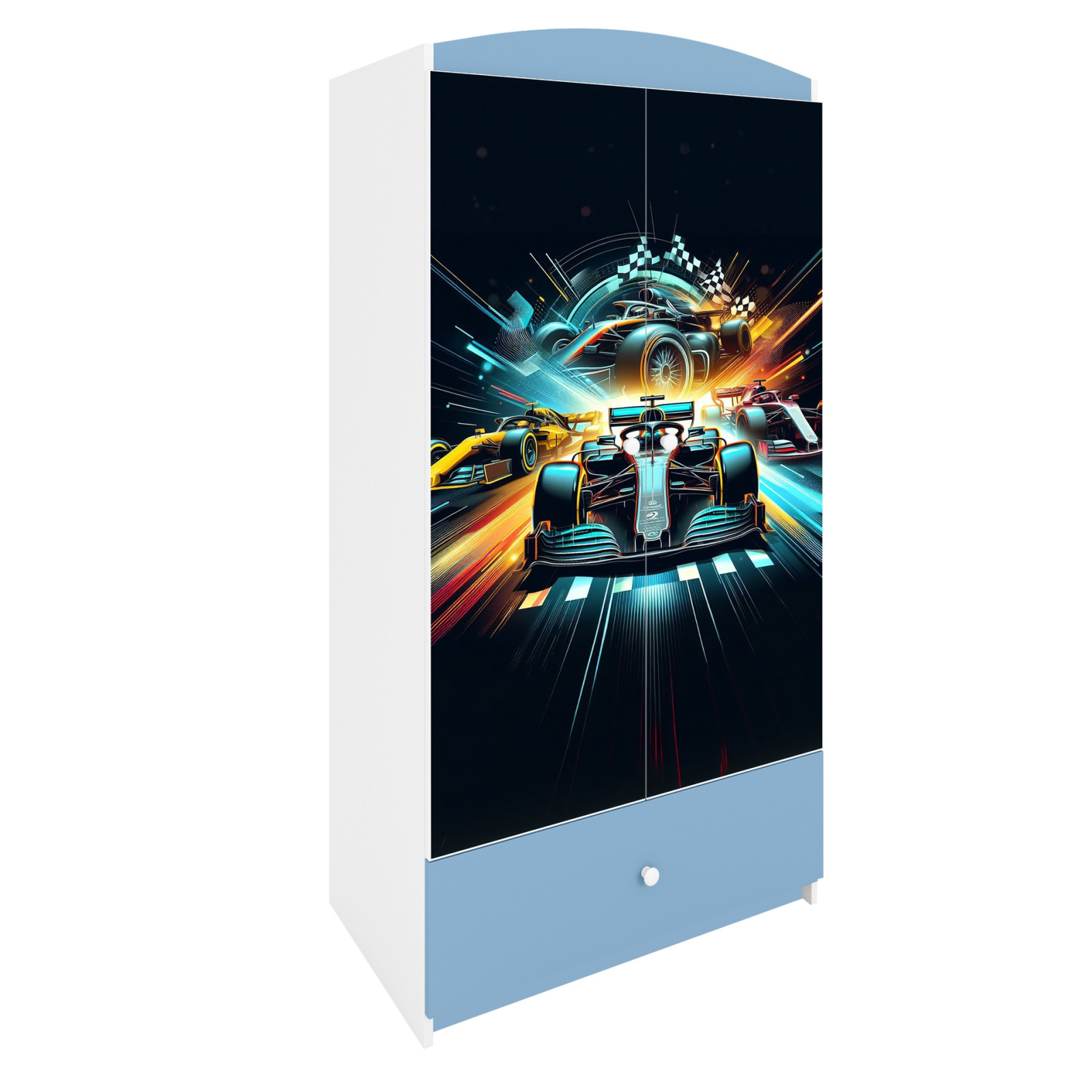 Szafa babydreams niebieska Wyścig