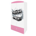 Szafa babydreams różowa Auto sportowe