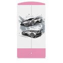 Szafa babydreams różowa Auto sportowe