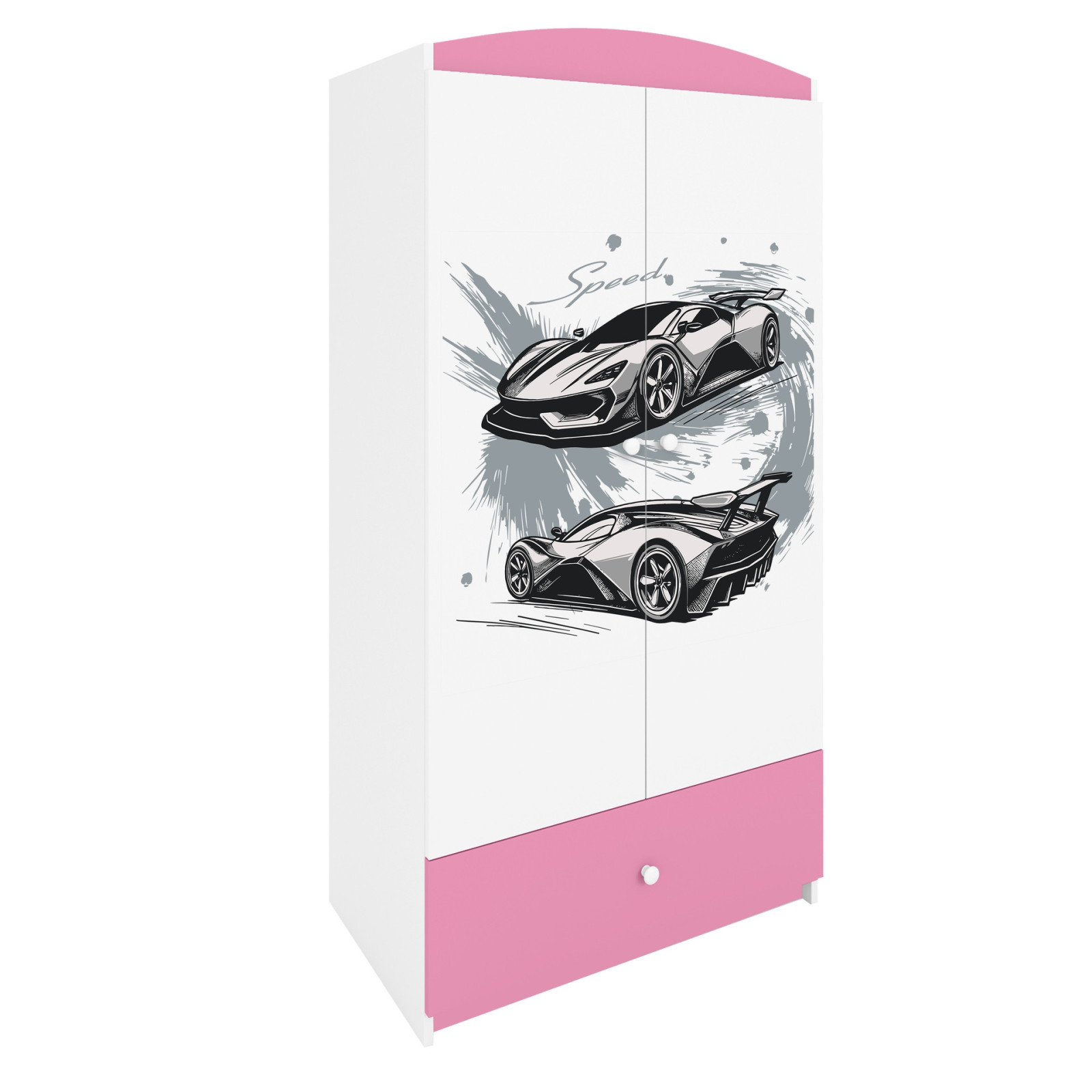 Szafa babydreams różowa Auto sportowe