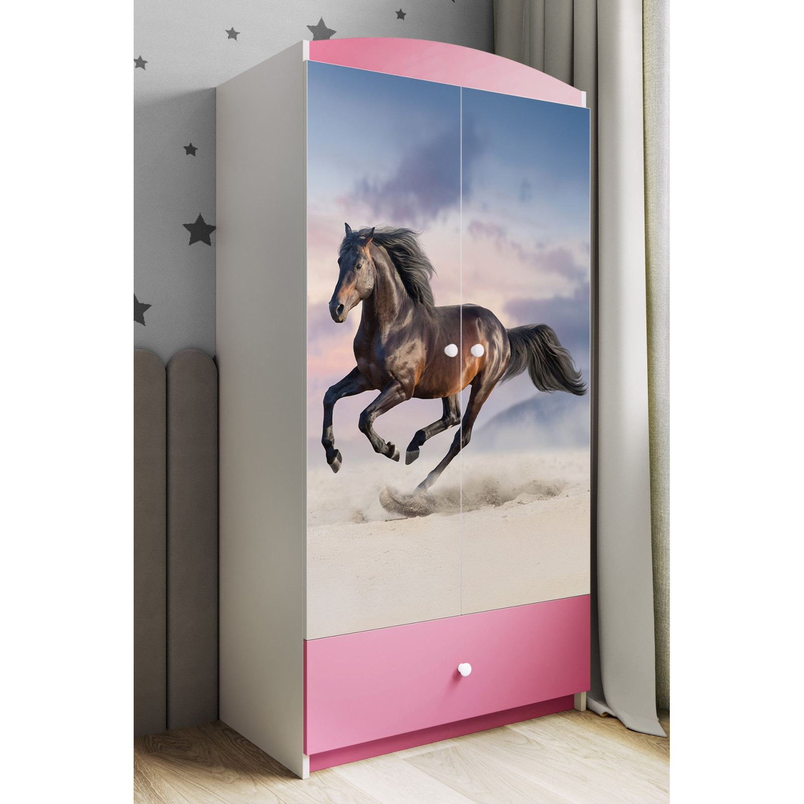 Szafa babydreams różowa Koń w galopie