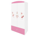 Szafa babydreams różowa Króliczki z motylkami