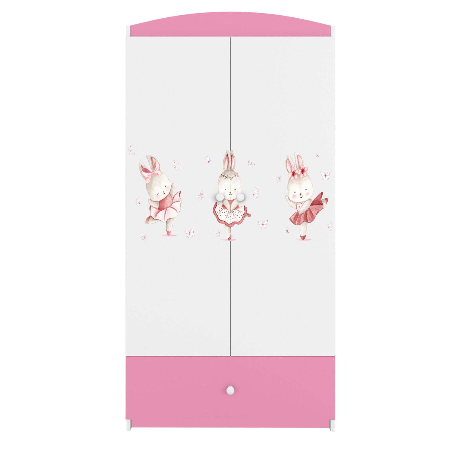 Szafa babydreams różowa Króliczki z motylkami