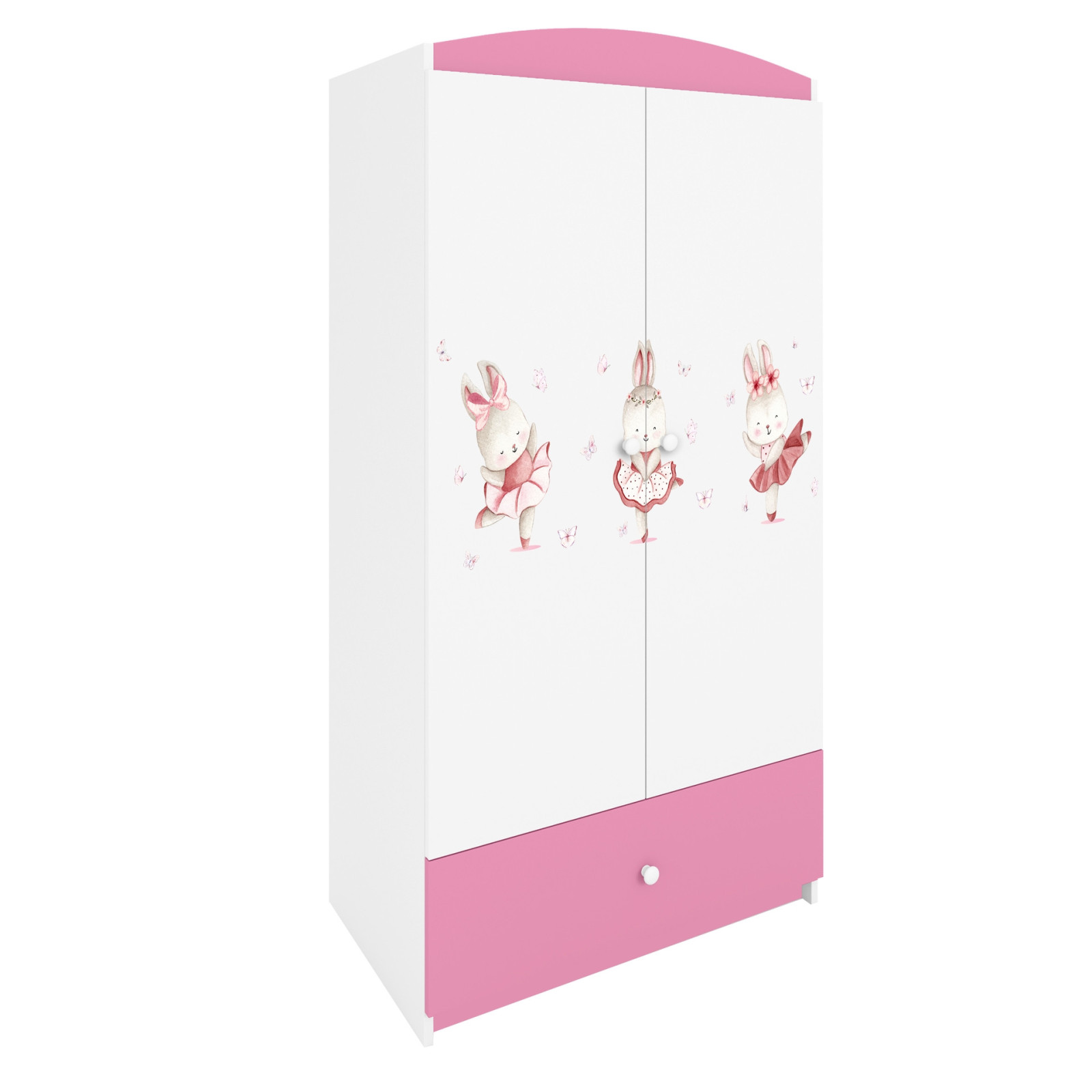 Szafa babydreams różowa Króliczki z motylkami