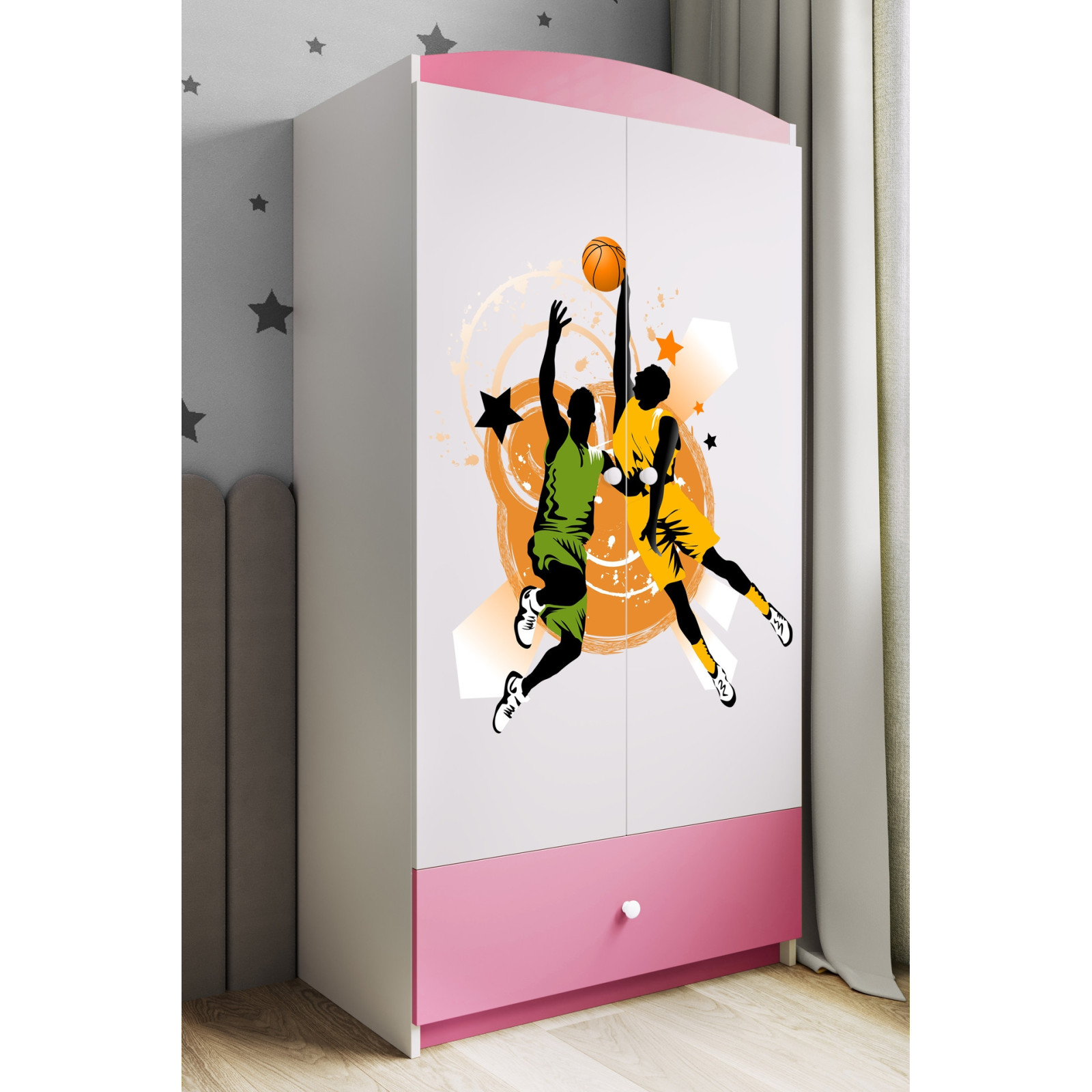 Szafa babydreams różowa Koszykówka