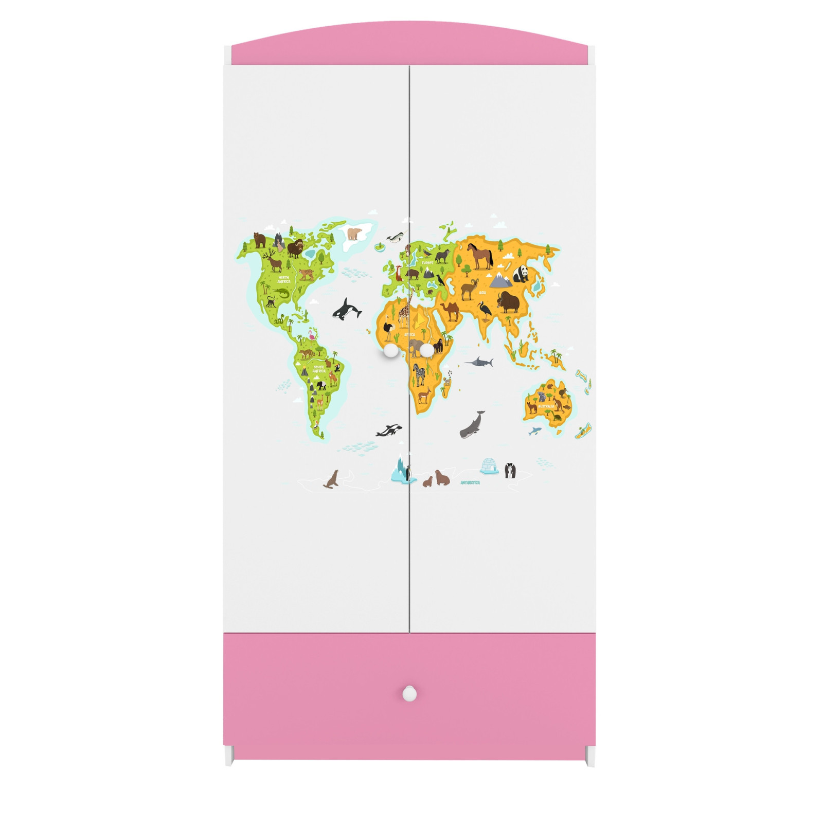 Szafa babydreams różowa Mapa