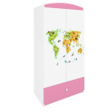 Szafa babydreams różowa Mapa