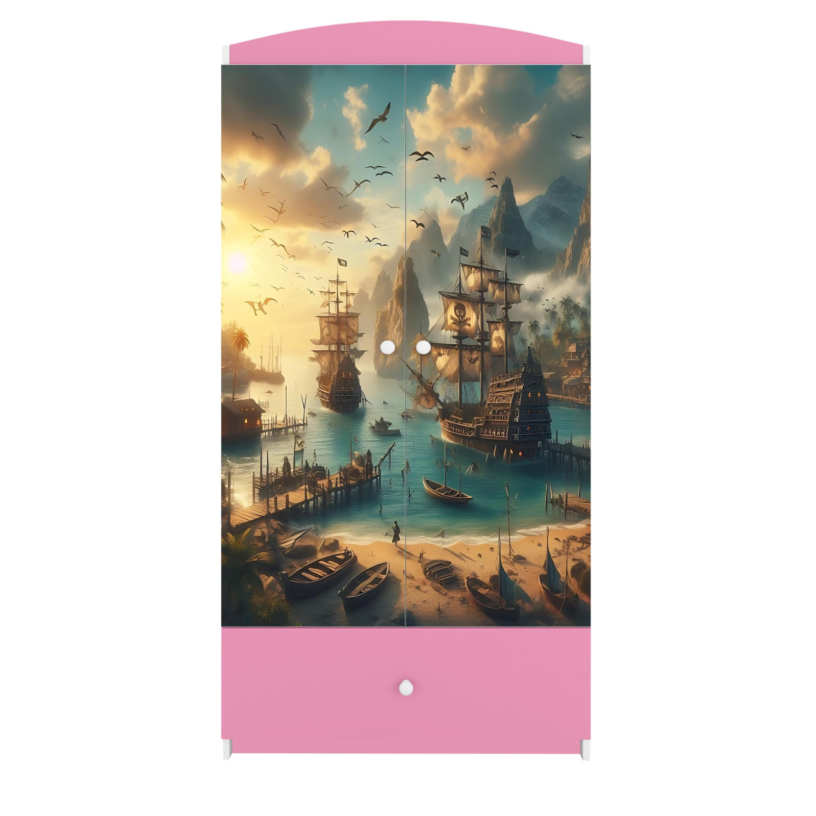 Szafa babydreams różowa Statek