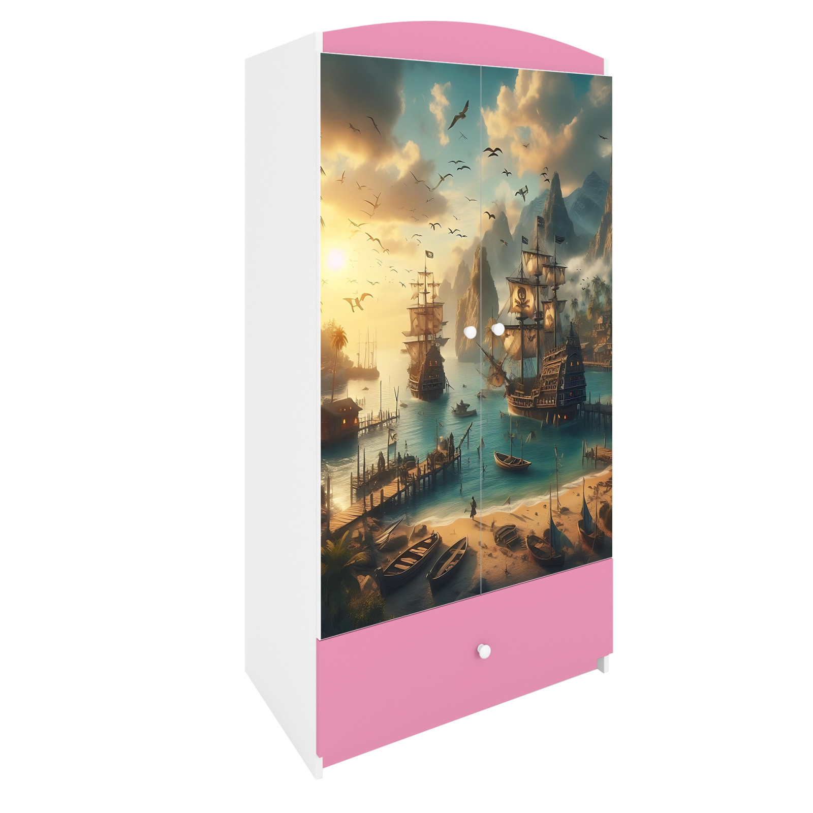 Szafa babydreams różowa Statek