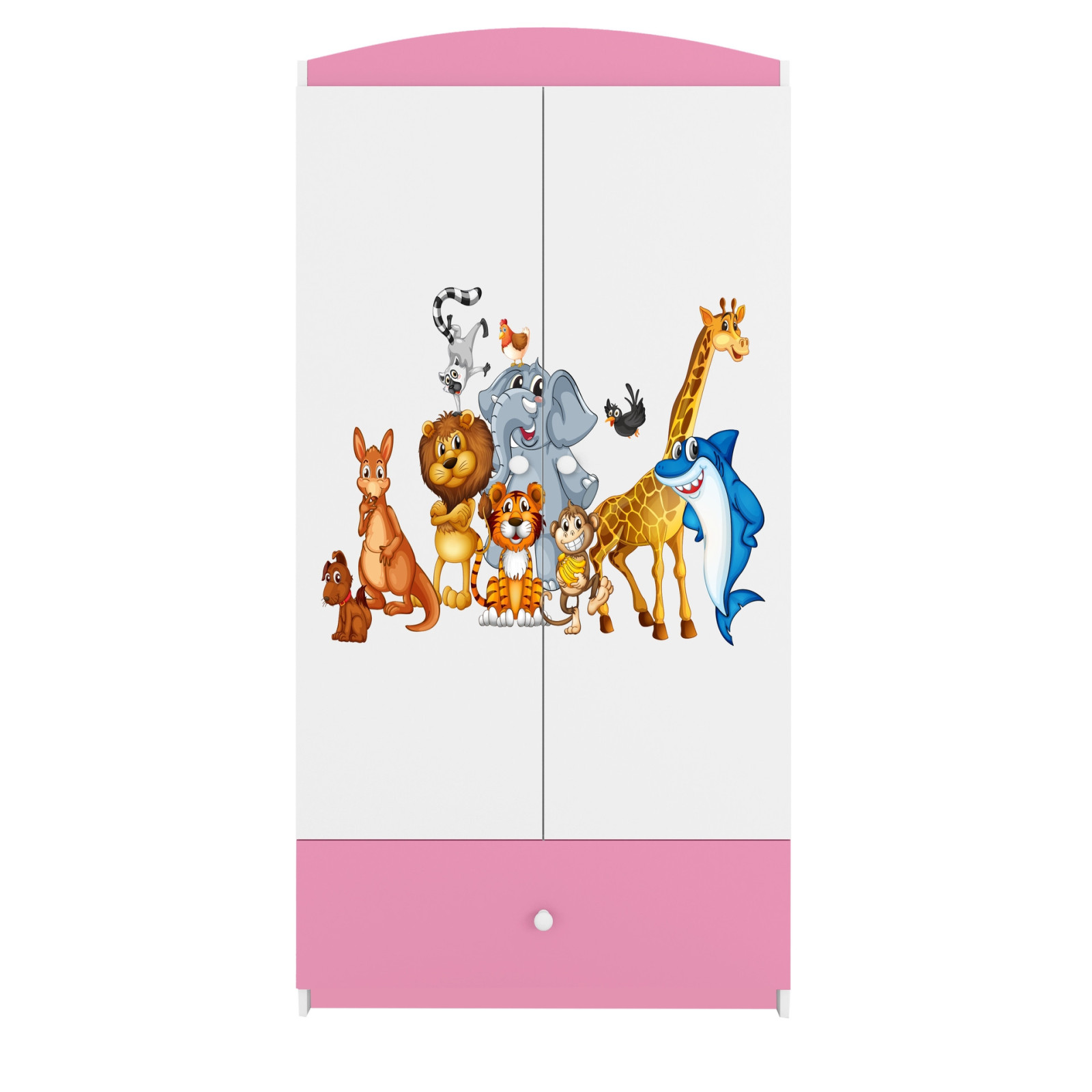 Szafa babydreams różowa Zwierzęta