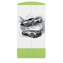 Szafa babydreams zielona Auto sportowe