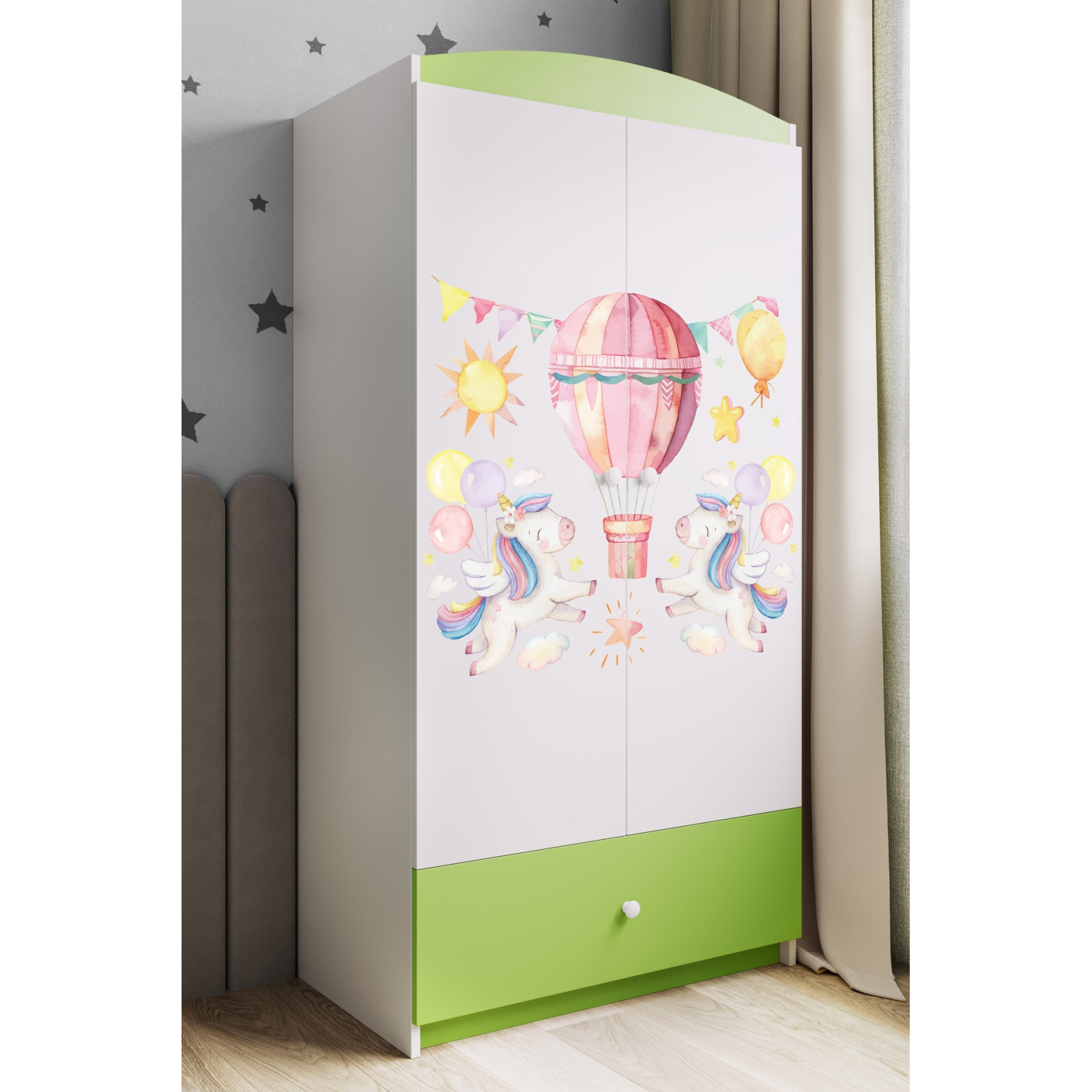 Szafa babydreams zielona Balonik