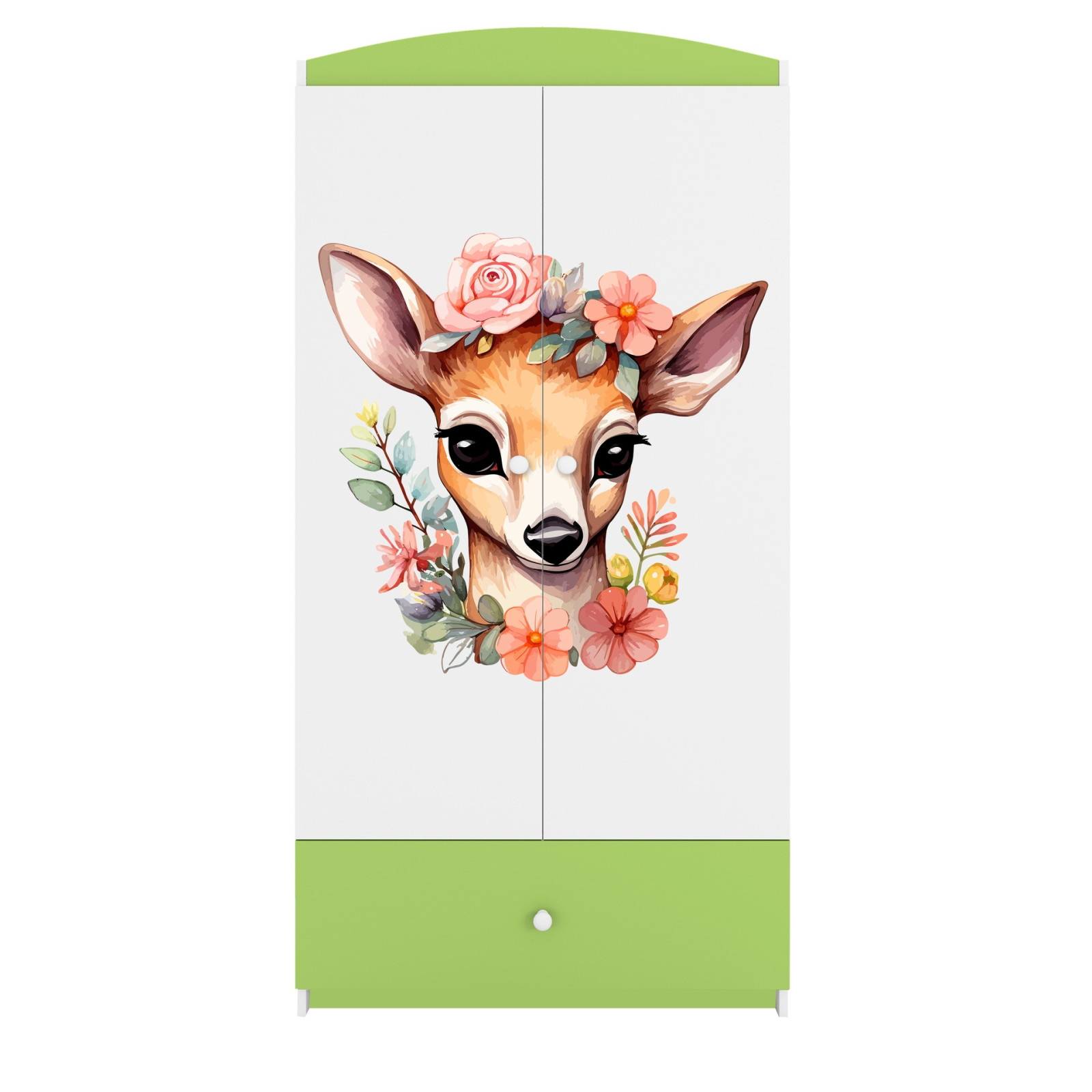 Szafa babydreams zielona Bambi