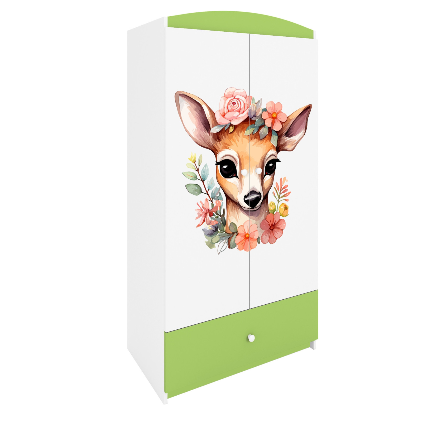 Szafa babydreams zielona Bambi