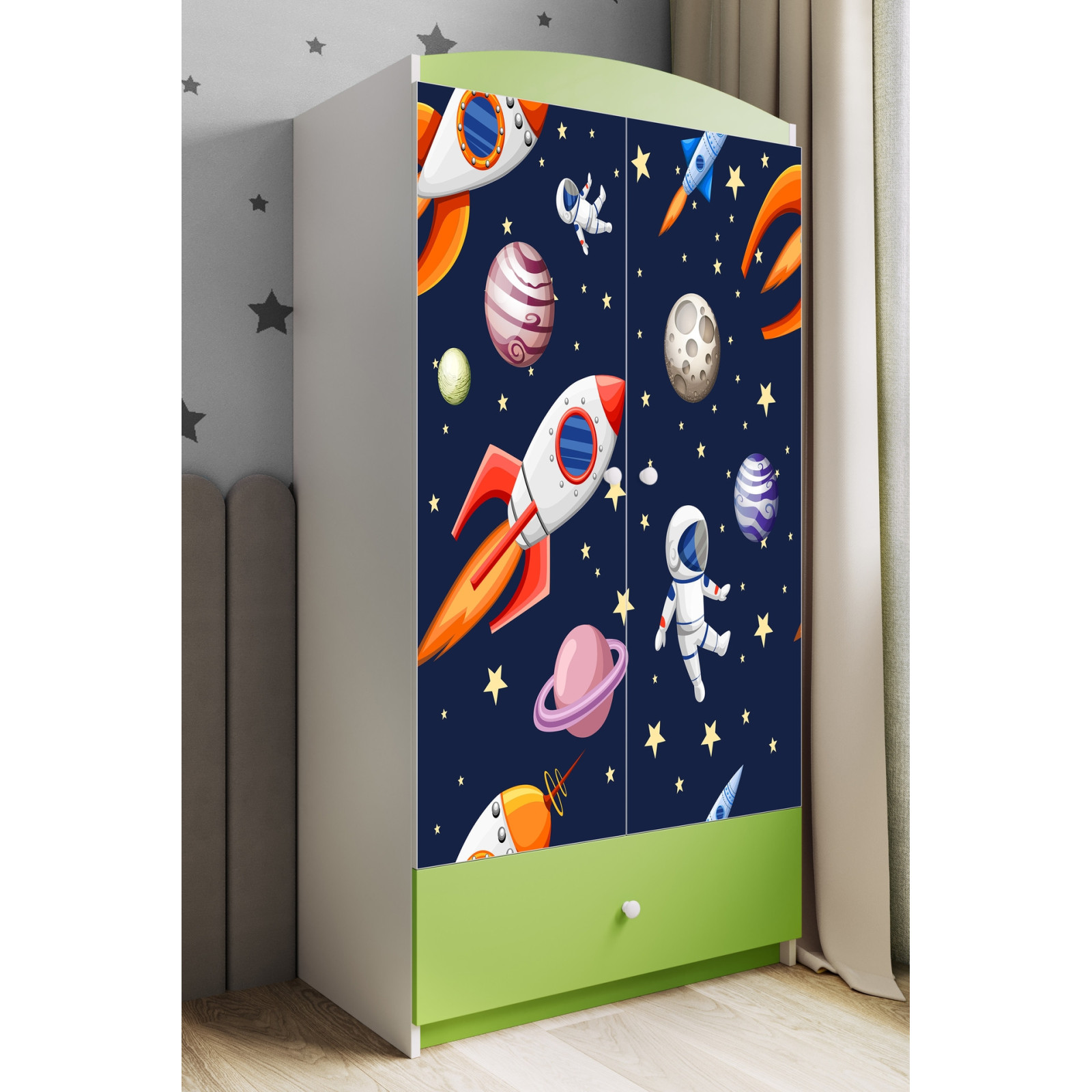 Szafa babydreams zielona Kosmos