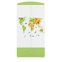 Szafa babydreams zielona Mapa
